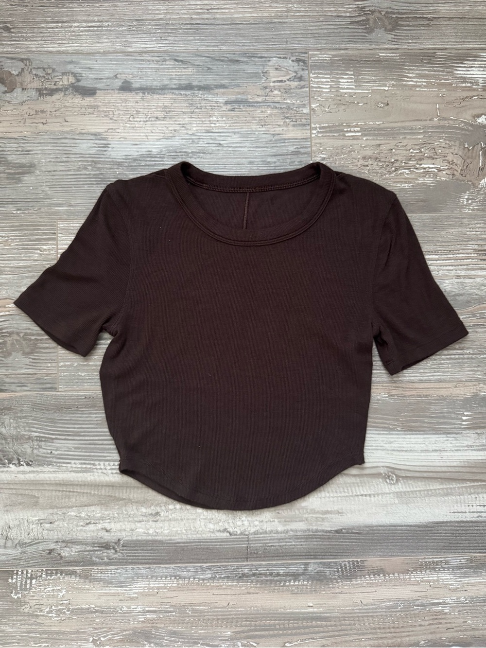 lululemon athletica Black Short Sleeve Scoop Neck Tee